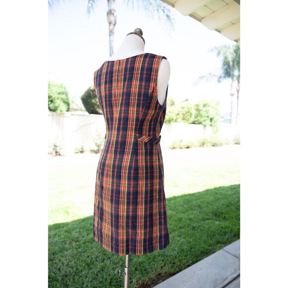 Vintage Plaid Mini Dress - Picture 9 of 10
